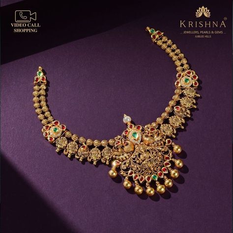 https://in.pinterest.com/krishnajewellersjubileehills/ Ruby Gold Jewellery, 20 Grams Gold Necklace Designs Indian, Gold Necklace Set New Design, 40 Grams Gold Necklace Designs, 20grams Gold Necklace Indian, 20 Grams Gold Choker Designs, 30grams Gold Necklace Designs, Short Necklace Gold Indian, Gold Necklace Set 20 Grams