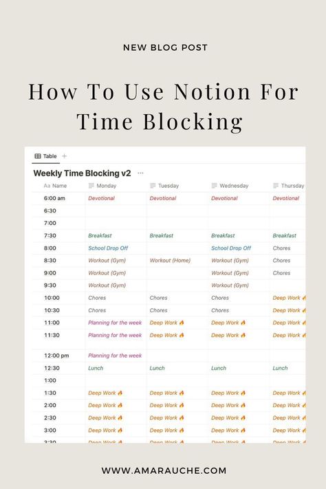 Notion Time Blocking #yearlyplanner Student Planner Organization, Study Planner Free, Time Blocking Planner, Life Planner Organization, Study Apps, Student Planner Printable, Planner Setup, Dashboard Template, Time Blocking