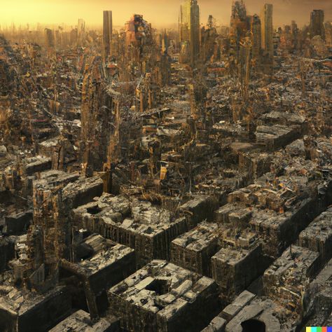 “With the advancement of technology and global warming, future cities structuring and chaos. how the future cities architectural looks like? Use realistic look” Chaos City, Future Cities, Global City, Future City, Fantasy Artwork, Realism, Spaceship, The Future, Technology