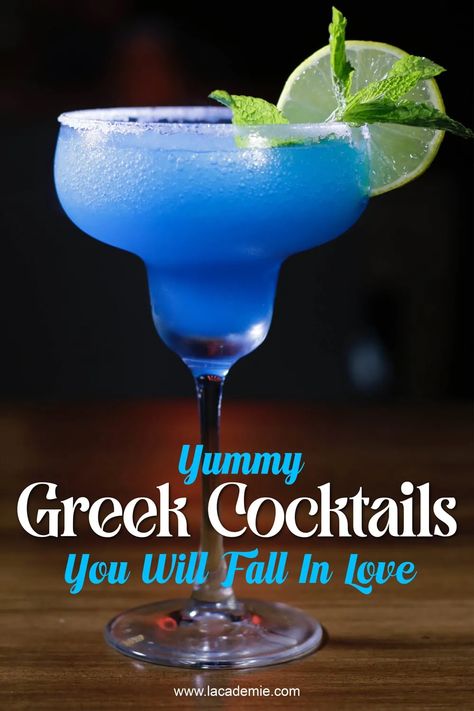 12 Yummy Greek Cocktails You Will Fall In Love With 2023 Greek Mati Cocktail, Greek Cocktails Recipe, Greek Cocktails, Ouzo Cocktails, Cocktail Names, Types Of Cocktails, Popular Cocktails, Gin Drinks, Greek Flavors