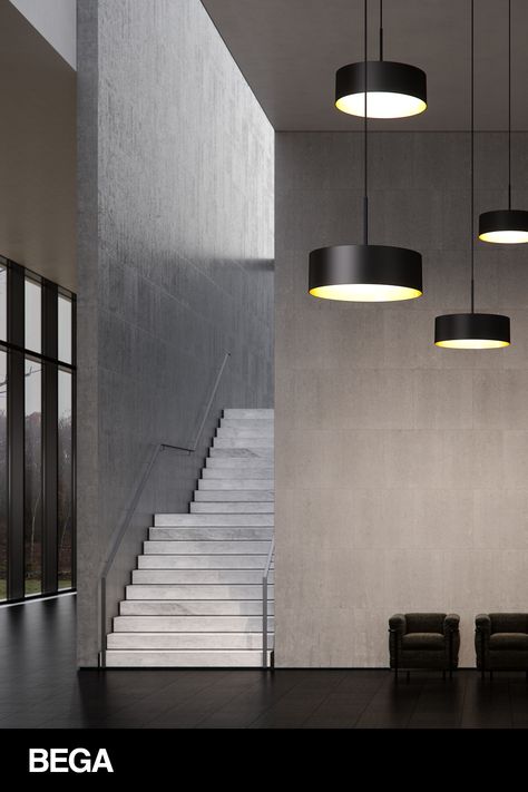 Lobby Lighting Design, Modern Lobby Design, Commercial Pendant Lighting, Office Pendant Lighting, Interior Design Lobby, Black Pendant Lights, Modern Lobby, Lobby Lighting, Organic Interior