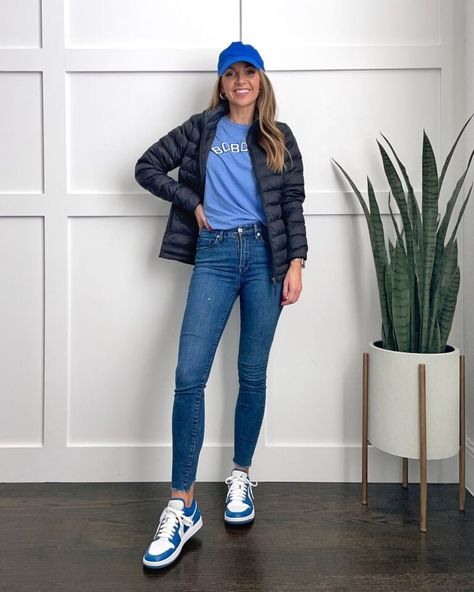 Outfit With Nike Air Force 1, Air Force 1 Outfit Woman Dress, Nike Air Force 1 Outfits, Cute Outfits With Air Force 1, Airforce 1 Outfit Women, Airforce 1 Outfit, Madewell Leather Jacket, Mom Friendly Outfits, Nike Air Force 1 Outfit Woman