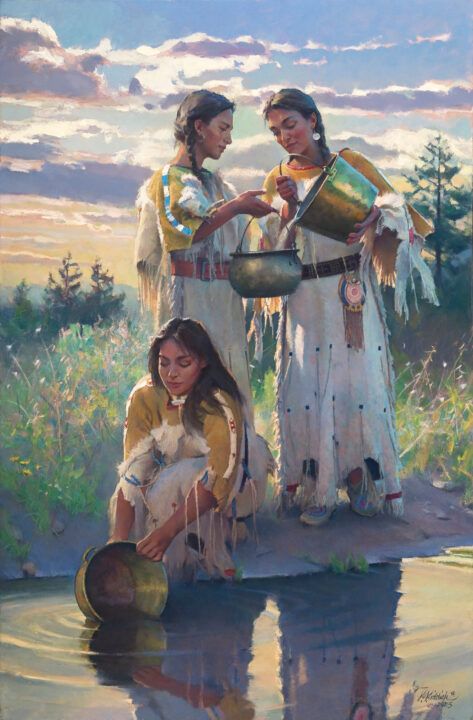 Lakota Dawn – #228 Seasons In The Sun, Cowboy Artists, Native American Children, Native American Paintings, Native American Images, Native American Men, Native American Pictures, Wilde Westen, Native American Artwork