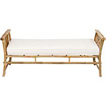 Check this out! Outdoor Patio Daybed, Bamboo Bench, Ottoman Seat, Bamboo Sofa, Rattan Daybed, Bench Sofa, Curved Bench, Sofa Ottoman, Patio Daybed