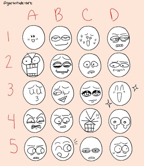 Silly Cartoon Faces, Silly Faces Drawing Facial Expressions, Silly Face Expression, Silly Faces Drawing, Exaggerated Facial Expressions, Thinking Face, Chaotic Art, Facial Expressions Drawing, Expression Sheet