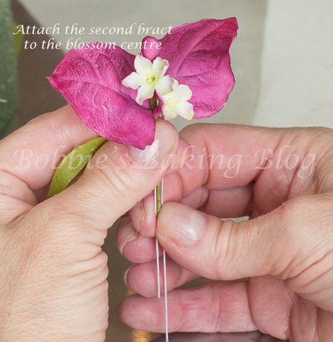 Sydney and Bobbie share with you a sugar paste bougainvillea tutorial for an elegant summer mariposa lily spray. Mariposa Lily, Sugar Paste Flowers, Sugar Flowers Cake, Dummy Cake, Sugar Flowers Tutorial, Fondant Flower Tutorial, Fondant Flower Cake, Fondant Bow, Fondant Figures Tutorial