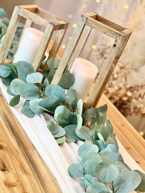 Rustic Terrace, Vintage Terrace, Eucalyptus Garland Wedding, Eucalyptus Wedding Decor, Eucalyptus Centerpiece, Boho Backyard, Long Table Wedding, Art Deco Ideas, Wedding Guest Table