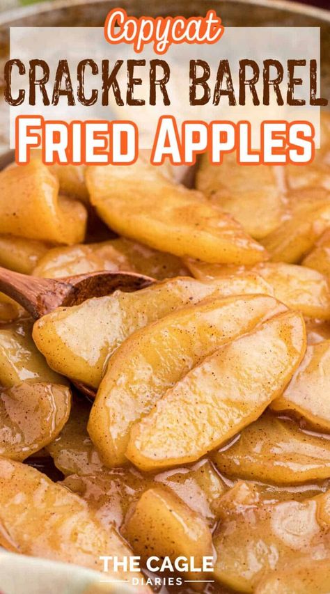 Cracker Barrel Baked Apples Recipe, Cooking With Apple Juice, Cracker Barrel Fried Apples Recipe, Apple Dishes Easy, Cooked Apples Easy Stovetop, Recipes Using Apple Juice, Cracker Barrel Cinnamon Apples, Recipes With Apple Juice, Cracker Barrel Apples