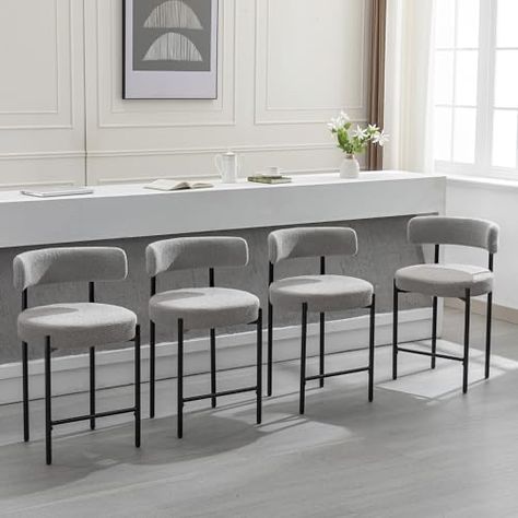 Modern Stools For Kitchen Island, Gray Bar Stools, Kitchen Island Chairs, Bar Stools For Kitchen Island, Kitchen Barstools, Bar Stools For Kitchen, Stools For Kitchen, Counter Stools With Backs, Grey Bar Stools