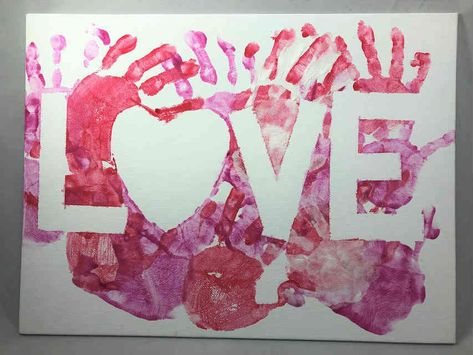 14 Keepsake Valentine Handprint Crafts You'll Want to Treasure Valentine Handprint, Valentines Art For Kids, Vday Crafts, Holiday Paintings, Daycare Art, Preschool Valentine Crafts, Toddler Valentine Crafts, Toddler Projects, Diy Paintings