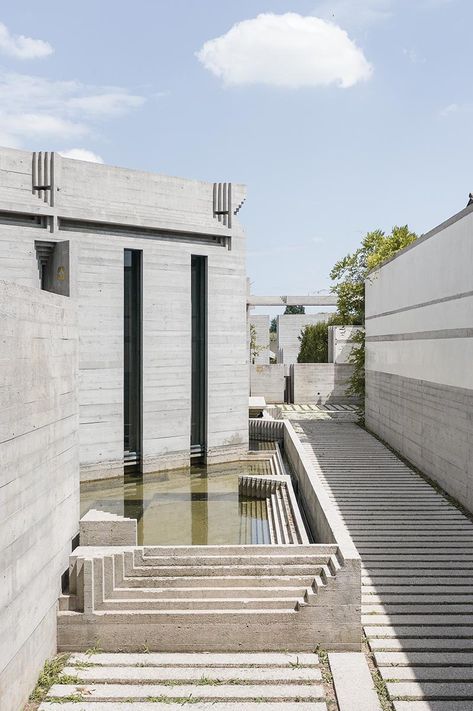 Carlo Scarpa's Brion Memorial, restored by Studio Pietropoli | 2022-02-01 | Architectural Record Carlos Scarpa Architecture, Carlo Scarpa Water, Architecture Precedent, Scarpa Architecture, Carlos Scarpa, Carlo Scarpa Architecture, Social Housing Architecture, Santa Chiara, Architecture 101