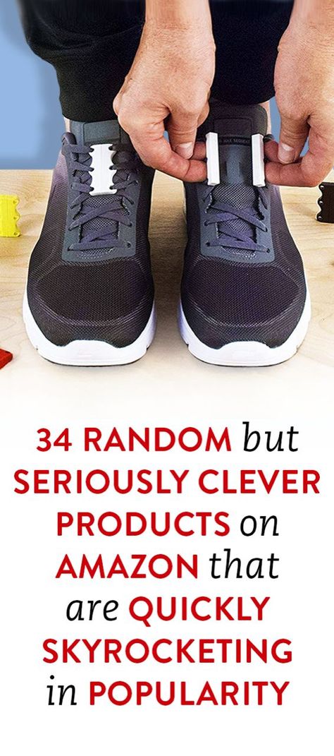 34 Random But Seriously Clever Products On Amazon That Are Quickly Skyrocketing In Popularity My Crazy Good Life, Ninja Course, Shoe Hacks, Selling On Amazon, Trending Christmas Gifts, Future Gadgets, Inexpensive Crafts, Selling Handmade Items, Shoes Hack