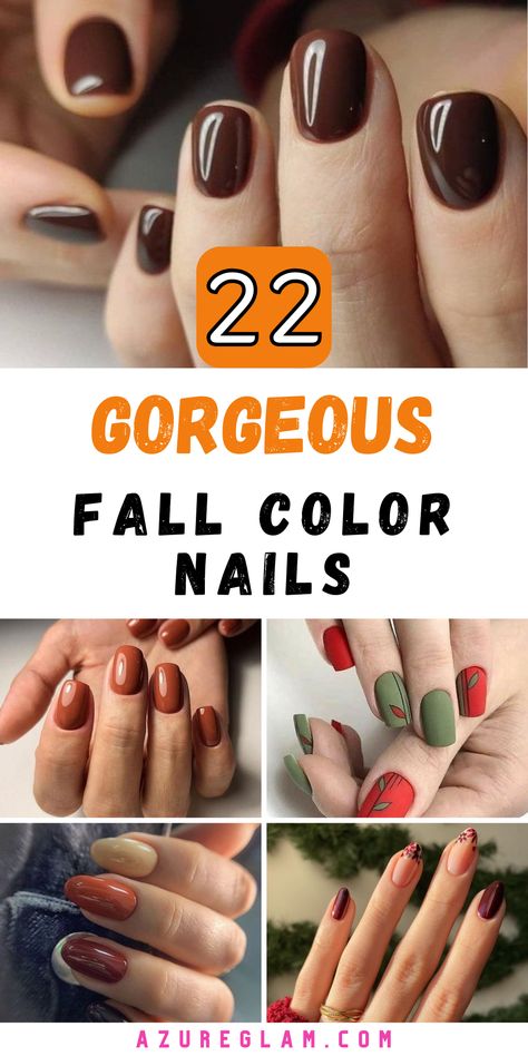 Discover 22 fall nail color ideas for 2024, featuring stunning designs with gel, acrylic, and more. Embrace autumn nail art inspiration with dark and cute designs perfect for the season. Try simple autumn gel nails with glitter for a touch of sparkle, or go bold with OPI polish shades. Short and acrylic square nails provide a trendy look, while autumn-inspired designs cater to various styles. September Nail Ideas Short Natural, September Nail Colours 2024, Acrylic Nail Designs Fall 2024, Short Gel Nails September, September Dip Nails 2024, Dipped Nails Fall Colors, Fall 2024 Manicure, Gel Nail Designs Fall 2024, Fall Toenail Colors Autumn