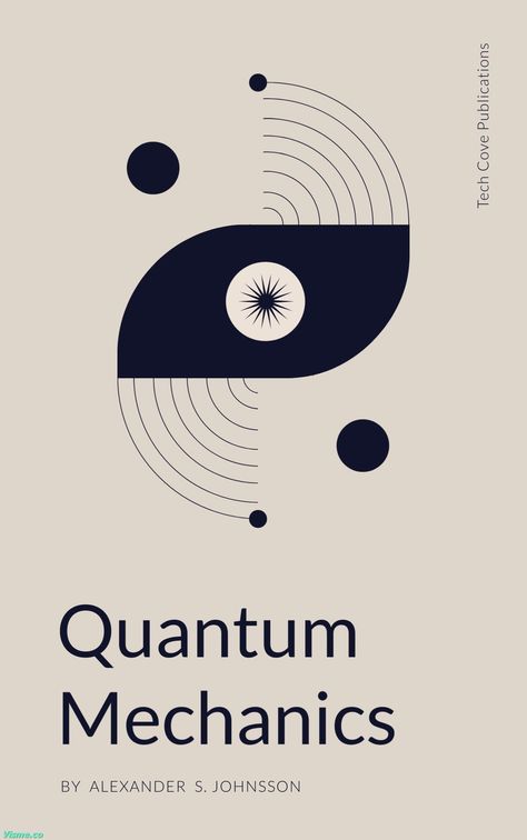 Mechanics Book Cover Template  Visme Scientific Book Cover Design, Quantum Mechanics Books, Book Advertisement, Book Cover Template, Quantum Mechanics, Graphic Design Fun, Cover Template, Book Cover Design, Cover Pages