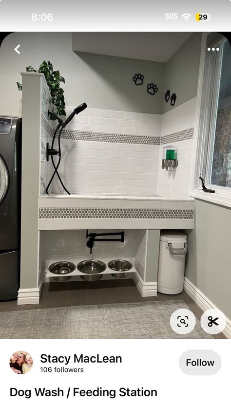 Dog Room In Basement, Laundry Dog Wash Room, Shower Dog Wash Combo, Raised Dog Washing Station, Dog Bathing Station Laundry Room, Dog Washing Station In Garage, Home Dog Washing Station, Dog Washing Station Outdoor, Dog Wash Station