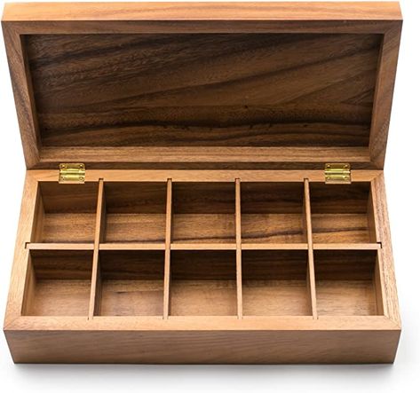 Storage Chests, Tea Storage, Tea Box, The Tea, Tea Lover, Acacia Wood, Holiday Gift Guide, Home Kitchen, Tea