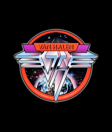 Great rock band, awesome music,very cool logo Van Halen Album Covers, Van Halen Band, Van Halen Logo, 80s Rock Bands, Rock Poster Art, Rock Band Logos, Space Logo, Rock Band Posters, Heavy Metal Art