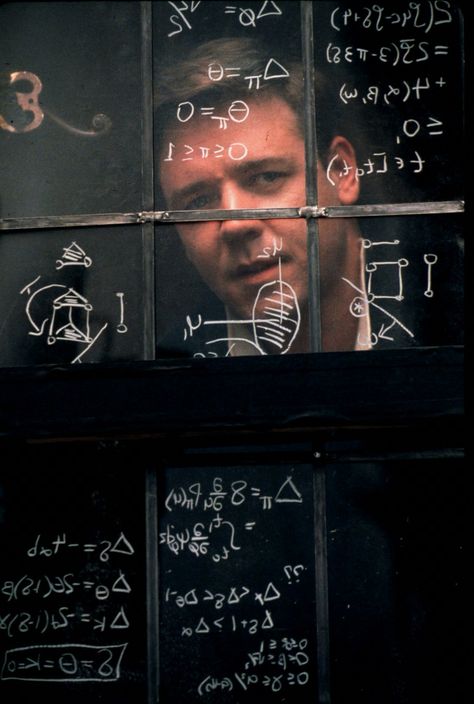 A Beautiful Mind, 2001   8/10 Peter Core, Fall Academia, Helen Hunt, Environment Reference, Space Aesthetic, A Beautiful Mind, Ingmar Bergman, Russell Crowe, Physics And Mathematics