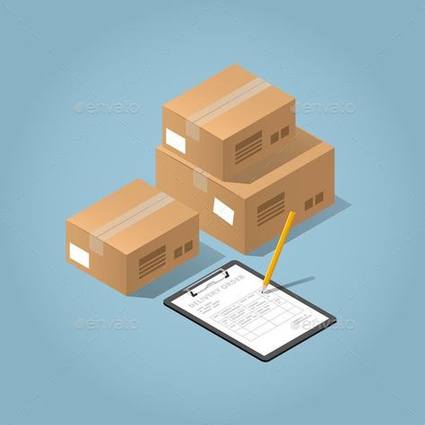 Shipment Packaging, Delivery Illustration, Package Illustration, Logistics Logo, Blue Texture Background, Social Media Art, Marketing Icon, Phone Photo Editing, Warehouse Design