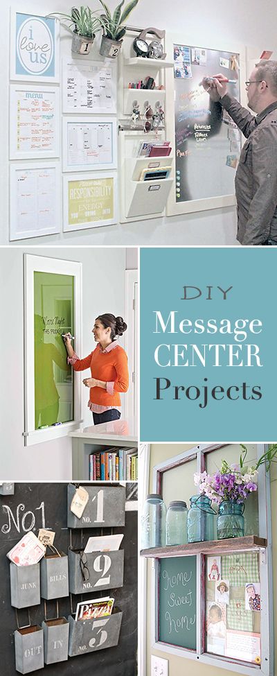 Family Command Center Projects • Awesome DIY Message Center Ideas and Tutorials! #Commandcenter #familyorganization #homeorganizing Family Message Center, Diy Message, Command Center Kitchen, Home Command Center, Message Center, Family Command Center, Home Organisation, Command Center, Family Organizer