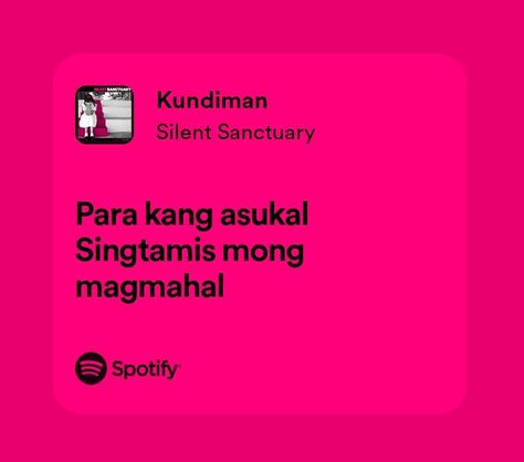 Kundiman | Silent Sanctuary Silent Sanctuary Spotify, Silent Sanctuary, Lyrics Song, Song Lyrics, Butter, Songs, Anime, Quick Saves