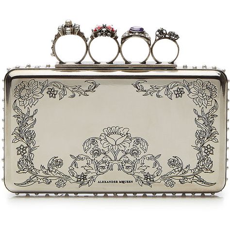 Alexander McQueen Embossed Metal Clutch ($1,795) ❤ liked on Polyvore featuring bags, handbags, clutches, silver, brass knuckle purse, white hand bags, metal purse, flower print handbags and hand bags Alexander Mcqueen Purse, Alexander Mcqueen Handbags, Alexander Mcqueen Clutch, Embellished Purses, Alexander Mcqueen Bag, Metallic Handbags, Gray Handbags, Floral Handbags, Floral Clutches