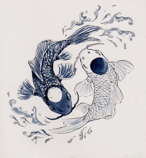 Koi Fish Tattoo, Fish Tattoo, Koi Fish, Yin Yang, Koi, Avatar, Fish, Water