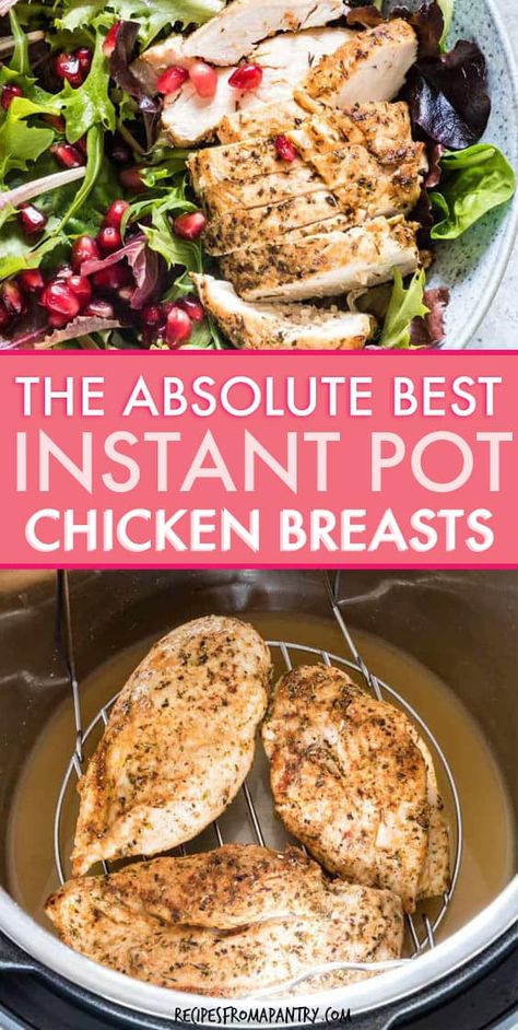 Instant Pot Chicken Breast, Pressure Cooker Recipe, Instant Pot Recipe, Frosé, Best Instant Pot Recipe, Healthy Instant Pot Recipes, Instant Pot Recipes Chicken, Instant Pot Dinner Recipes, Easy Instant Pot Recipes