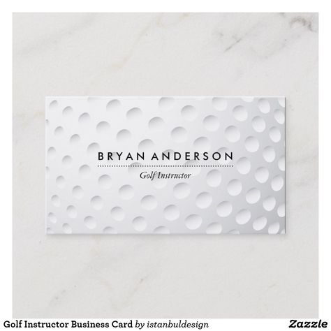 Golf Instructor Business Card Golf Business Card, Golf Bar, Golf Business, Golf Card Game, Golf Birthday Gifts, Golf Birthday Cards, Golf Ball Crafts, Golf Watch, Ball Image