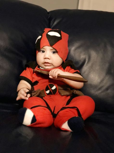 Baby Deadpool Costume, Baby Deadpool, Deadpool Costume, Deadpool