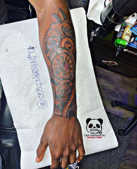 Whole Sleeve Tattoo Men, Back Forearm Tattoo Men Sleeve, Black Man Tattoo Ideas, Outer Forearm Tattoo Men Sleeve, Tattoo Ideas Men Forearm, Unique Hand Tattoos For Men, Outside Forearm Tattoo Men Sleeve, Color Tattoo For Men, Back Forearm Tattoo Men