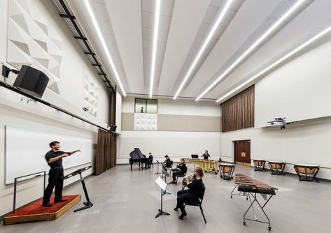 School Music Room Design, Music Workshop, Choir Room, Music Room Design, Depaul University, Tuition Centre, Rehearsal Room, Music Studio Room, Chicago University