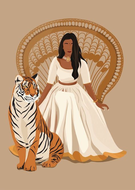 Powerful Indian Woman illustration print, Feminist Print, Tiger Print, Indian Art

A high-quality print of an original art piece from KalaakaAr By Rekha. 

You will receive High-Resolution JPG files at 300 DPI that can be printed in: ISO can be printed in your required dimensions. 

• You can print at home/local print shop/online print service. 

© Copyright KalaakaArbyRekha Please, do not copy, reproduce this artwork without permission. Indian Illustration Girl, Indian Baddie, Indian Woman Art, Tiger Woman, Baddie Art, Desi Art, Indian Illustration, South Asian Art, Art Indian