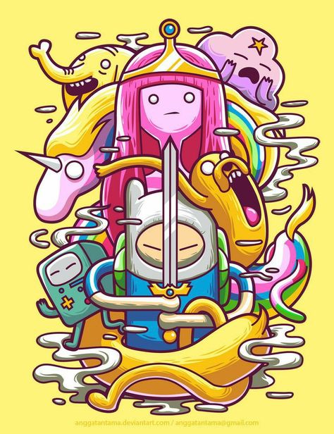 Art Adventure Time, Adventure Time Drawings, Adventure Time Tattoo, Arte Doodle, Adventure Time Characters, Adventure Time Wallpaper, Adventure Time Cartoon, Time Cartoon, Adventure Time Finn