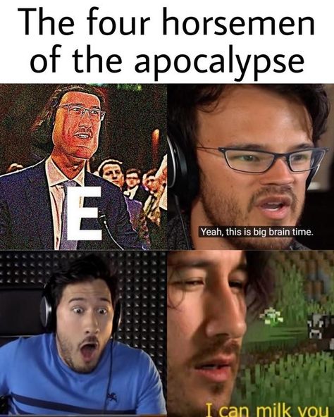 Minecraft Cow, Jacksepticeye Memes, Markiplier Memes, Game Theory, Memes Hilarious, Cows Funny, Funniest Memes, Markiplier, Know Your Meme