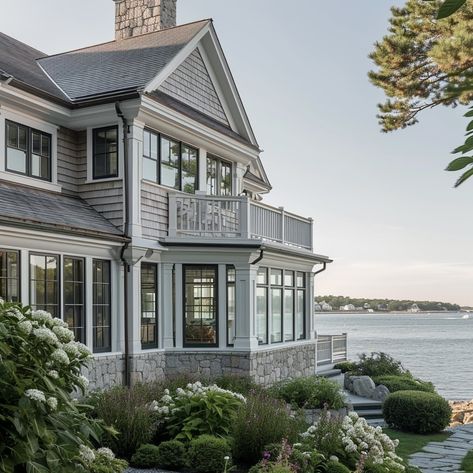 Coastal Mansion Exterior, Nantucket House Exterior, Dream Beach Houses Exterior, Cape House Exterior, Lake House Exterior, Long Island Homes, The Hamptons Aesthetic, Hamptons Houses, Nantucket House