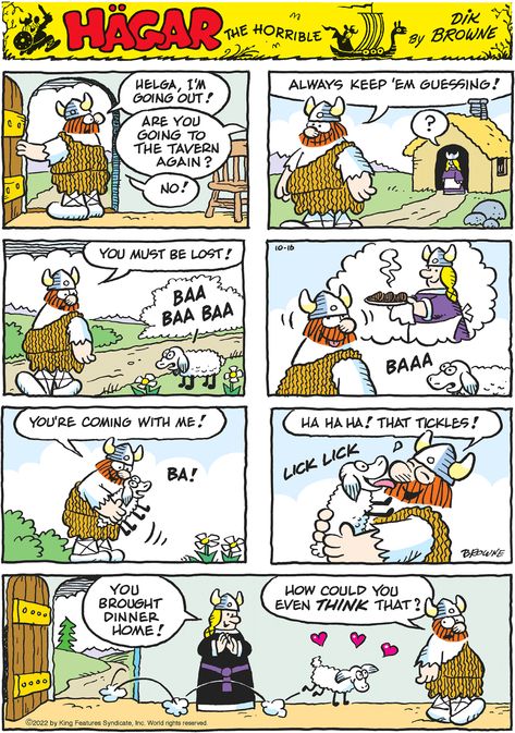 Hägar the Horrible 60s Cartoons, Couple Comics, Far Side Cartoons, Hagar The Horrible, Cute Couple Comics, Couples Comics, Cartoon Strip, Facebook Profile Picture, Facebook Profile