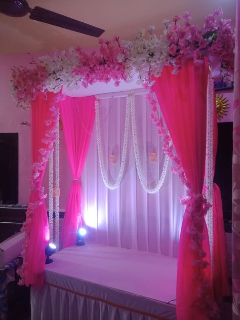 Ganesh Ji Mandap Decoration, Ganpati Decoration With Dupatta, Ganpati House Decoration, Ganesh Chaturthi Stage Decoration, Ganpati Decoration With Net Cloth, Cloth Decoration For Ganpati, Ganpati Decoration At Home Video, Ganpati Mandap Decoration At Home, Ganeshji Decoration At Home