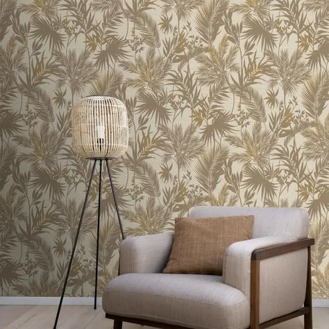 Golden Brown Wallpaper, Oasis Wallpaper, Cath Kidston Wallpaper, Contemporary Wallpaper Designs, Wallpaper For Bedroom, Golden Wallpaper, Go Wallpaper, Wallpaper Uk, Tropical Oasis