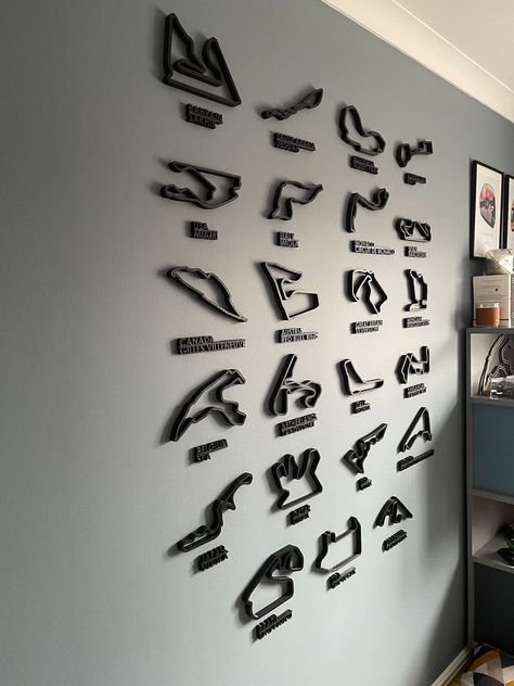 F1 Tracks Art, 3d Printed Wall Art, F1 Decor, F1 Wall Art, F1 2023, Drukarka 3d, Racing Track, F1 Art, Grand Prix Racing