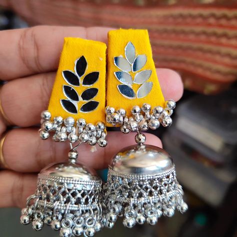 #handmdeneaklace #handmadejewelry #coustomisejewellery #coustomisejewellery #mirrorearrings #mirrorwork #navratrispecial #mirrorneaklace #handmdeneaklace #fabricdesign #handmadeearrings Bottel Craft, Fabric Earrings Handmade, Handmade Jewelry Ideas, Navratri 2024, Flower Jewellery For Mehndi, Diy Earrings Materials, Fabric Bangles, Silver Jewellry, Hand Embroidered Jewelry