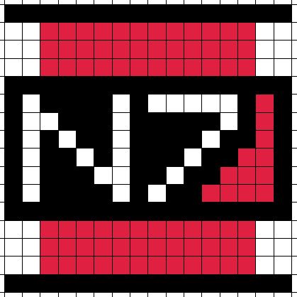 mass effect n7 perler hama bead pattern geekocracy lara craft | by larabob88 Mass Effect Perler Beads, Mass Effect Pixel Art, Hama Beads Patterns, Pixel Pattern, Mass Effect, Perler Beads Designs, Perler Bead Patterns, Hama Beads, Perler Beads