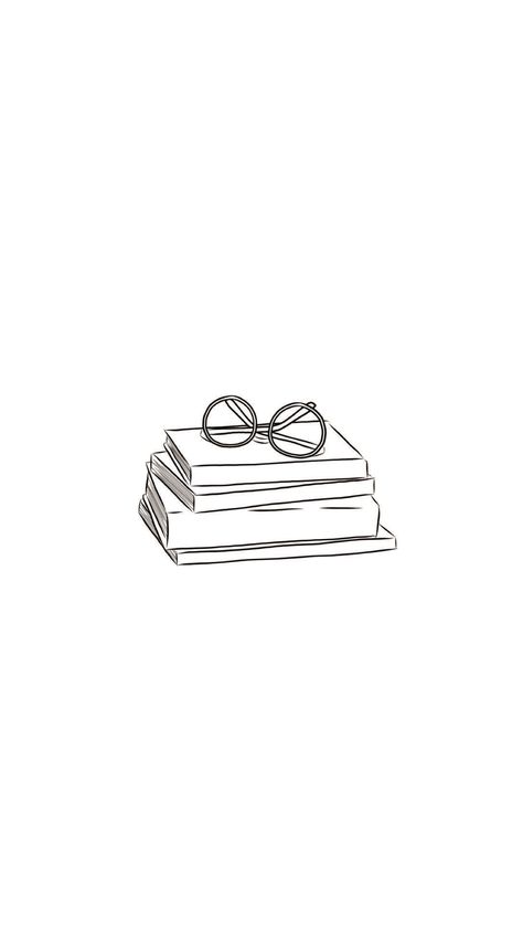 Science Line Art, Open Book Doodle, Reading Aesthetic Drawing, Book Reading Drawing, Book Highlight Instagram, Reading Drawing Easy, Cute Minimalist Drawing, Book Drawing Simple, Old Book Drawing