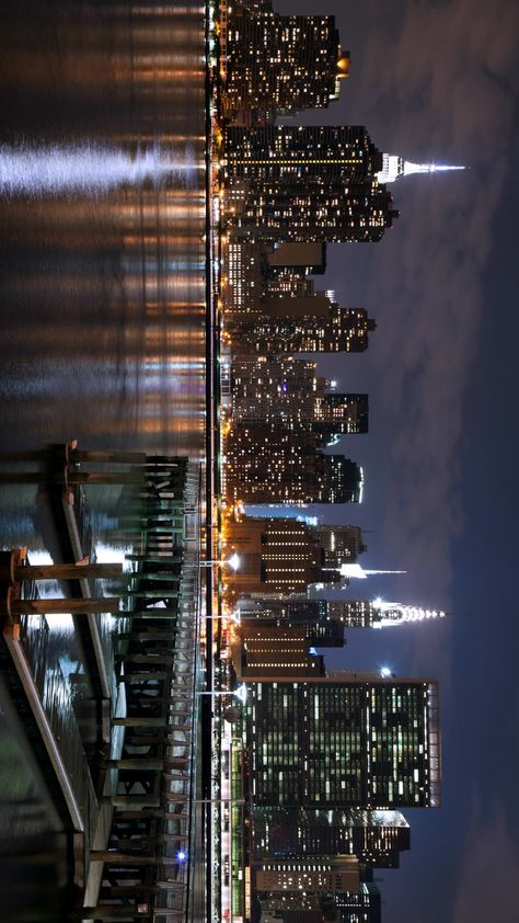 Cityscape Aesthetic Wallpaper, Skyscrapers Night View, Night Skyline Aesthetic, New York Skyline Night, City Skyline Aesthetic, New York Skyline At Night, Skyline Pictures, City Skyline Night, City Skyline At Night