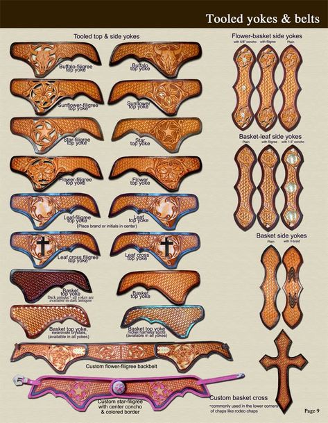 western yoke designs | Sunflower top yoke, hand tooled with Herman Oak 6-7 ounce tooling ... Western Chaps, Custom Leather Work, Leather Working Patterns, Leather Tooling Patterns, Leather Craft Patterns, Leather Craft Projects, Leather Craft Tools, Leather Workshop, Leather Carving