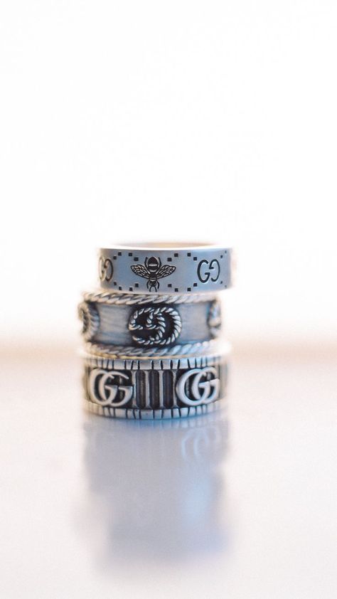 Gucci Silver rings Gucci Jewellery, Watches Logo, Gucci Rings, Gucci Jewelry, Gucci Logo, Classy Jewelry, Men Jewelry, Mango Man, Men's Jewelry Rings