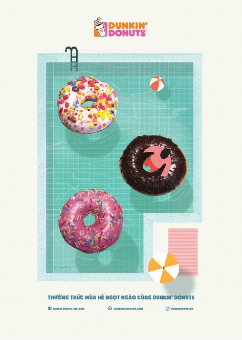 Poster | Dunkin Donuts Illustration | 01 on Behance Donuts Graphic Design, Donut Graphic Design, Donut Poster Design, Donut Advertisement, Donuts Illustration, Donut Poster, Donut Graphic, Donut Printable, Donut Drawing