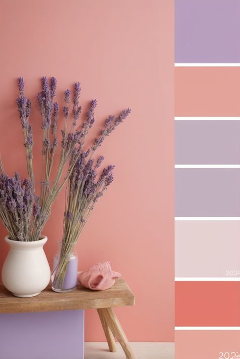 Uncover the top secrets to unlock the potential benefits of almond milk in this eye-opening article on "a"! #ad     #Colortrend #wallpaint2024  #color2024  #DIYpainting  ##DIYhomedecor  #Fixhome Peach And Lavender Bedroom, Colours That Go With Lilac, Colors With Lavender, Lavender Living Room, Lavender Palette, Lavender Color Scheme, Colour Combinations Interior, Lilac Bedroom, Peach Bedroom