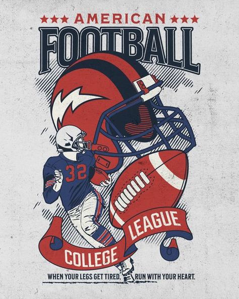 Football Tshirt Designs, Ronaldo Shirt, American Flag Football, Flyers Ideas, Football Run, Homecoming Posters, American Football Shirt, American Logo, Football Graphics