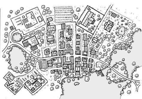 Town Drawing, Biker Bar, Map Sketch, Fantasy City Map, Fantasy Map Making, Village Map, Dnd Campaign, Fantasy Town, Scrapbook Cover